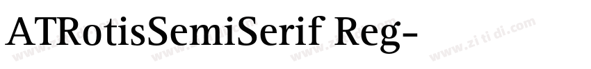 ATRotisSemiSerif Reg字体转换